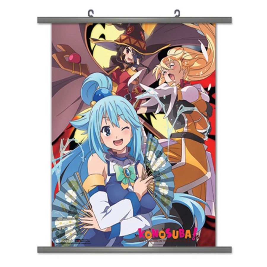 Shop CWD Postkarten / Poster / Wallscrolls | Kono Subarashii Sekai Ni Shukufuku O! - Wallscroll / Motiv Megumin, Drakness & Aqua: Cwd