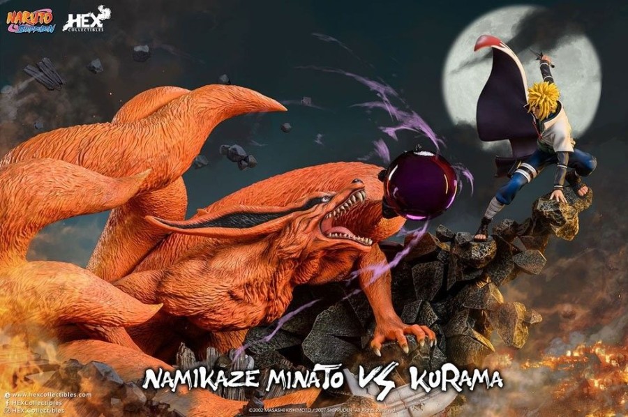 Shop HEX Collectibles Allblue Specials | Naruto Shippuden - Namikaze Minato Vs Kurama Statue / Battle Of Destiny: Hex Collectibles