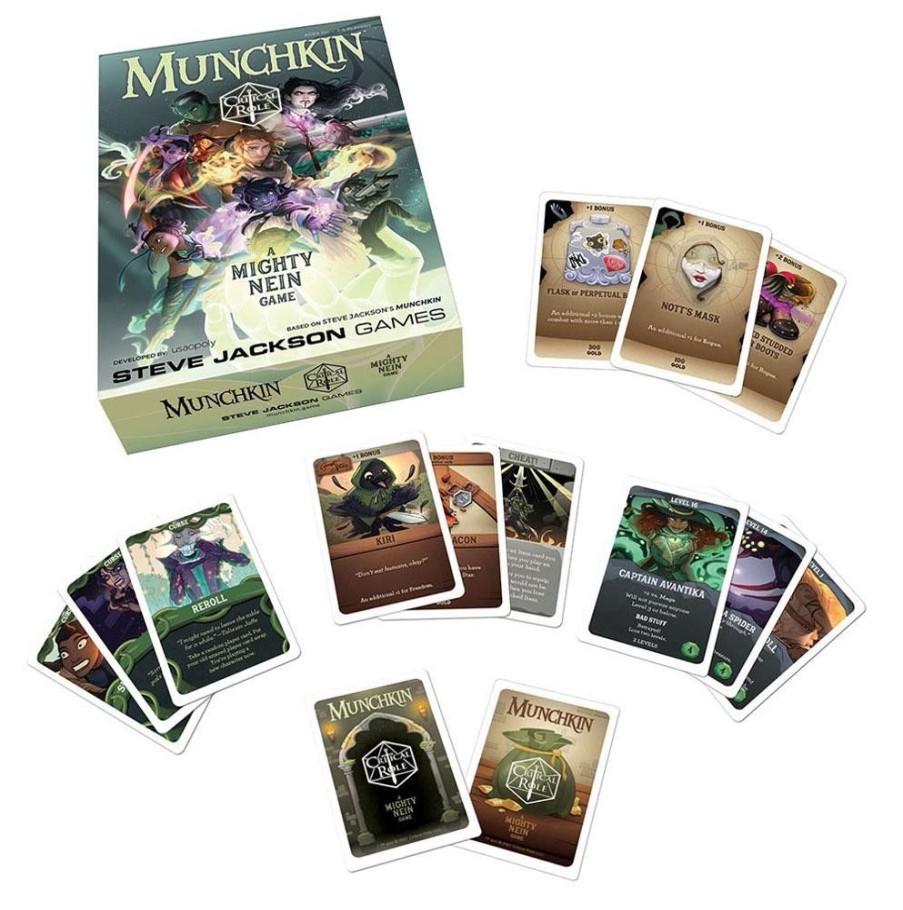 Shop USAopoly Brettspiele | Critical Role - Munchkin Kartenspiel / Englische Version: Usaopoly