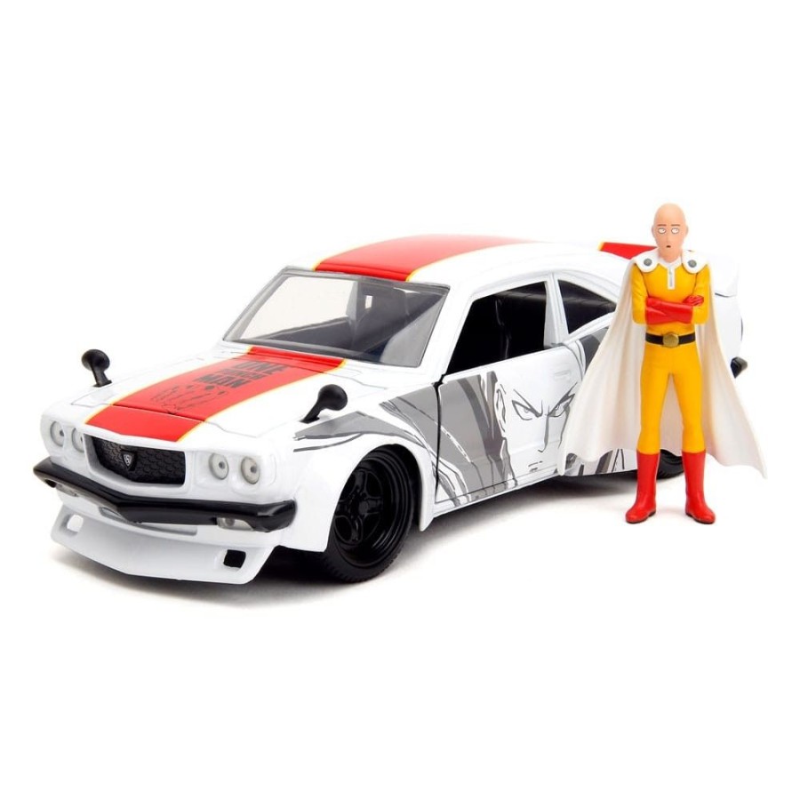 Kino & Comic Jada Toys | One Punch Man - Hollywood Rides - Diecast Modell 1974 Mazda Rx-3 Mit One Punch Man Figur: Jada Toys