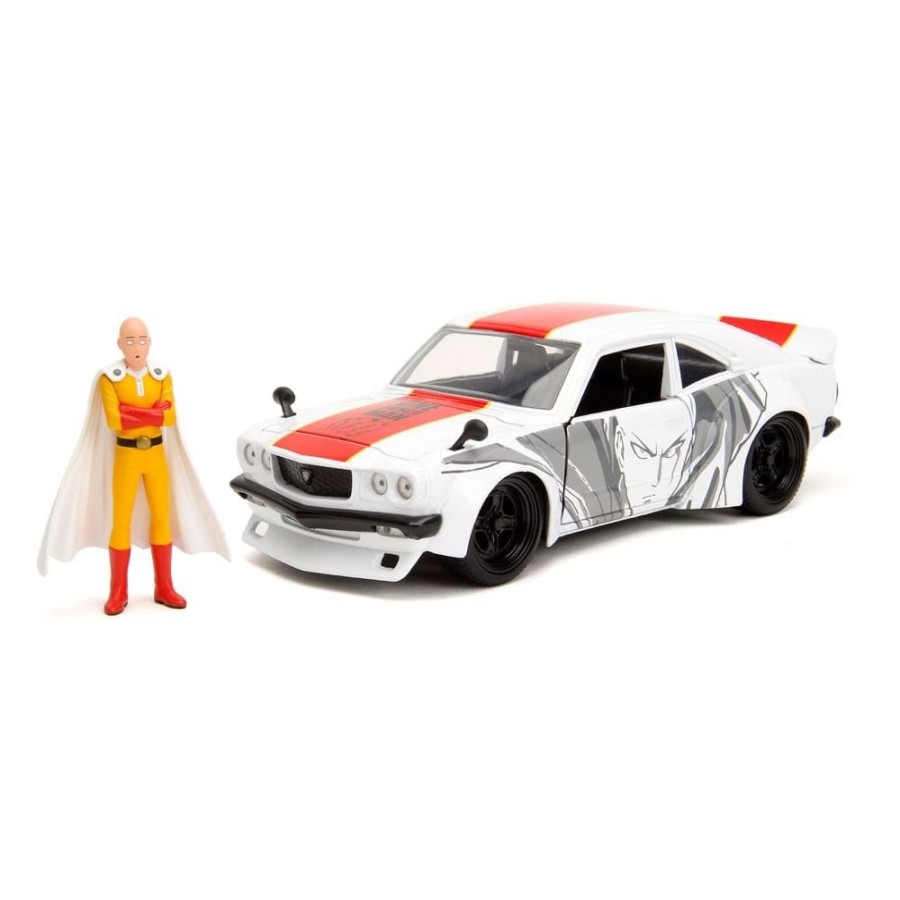 Kino & Comic Jada Toys | One Punch Man - Hollywood Rides - Diecast Modell 1974 Mazda Rx-3 Mit One Punch Man Figur: Jada Toys