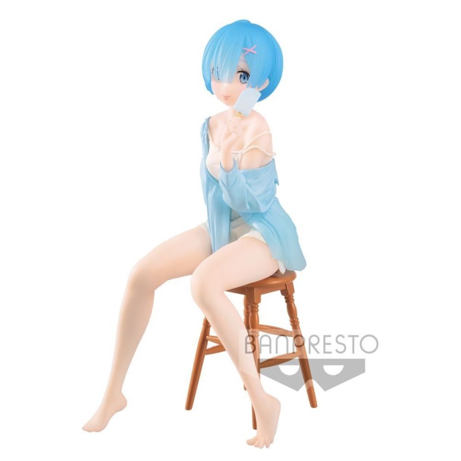 Shop Banpresto Banpresto | Re: Zero Starting Life In Another World - Rem Figur / Relax Time Summer Version: Banpresto