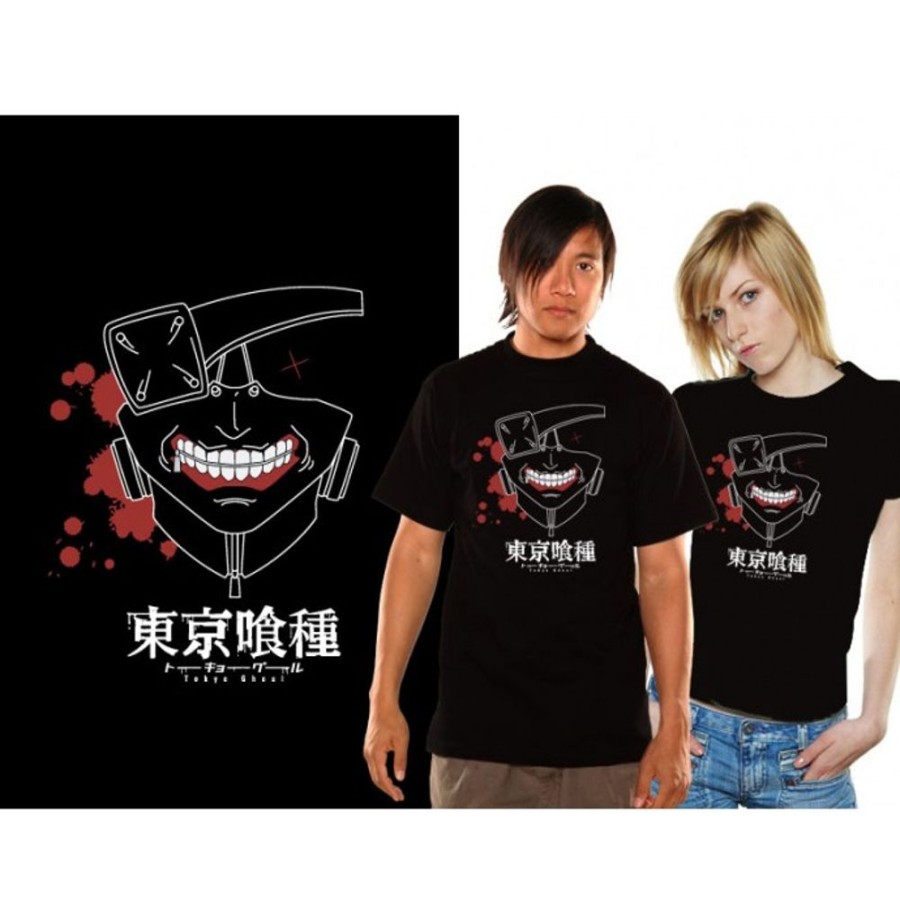 Shop Unekorn Shirts, Hoodys & Tanks | Tokyo Ghoul - T-Shirt / Keneki Mask - Unisex L: Unekorn