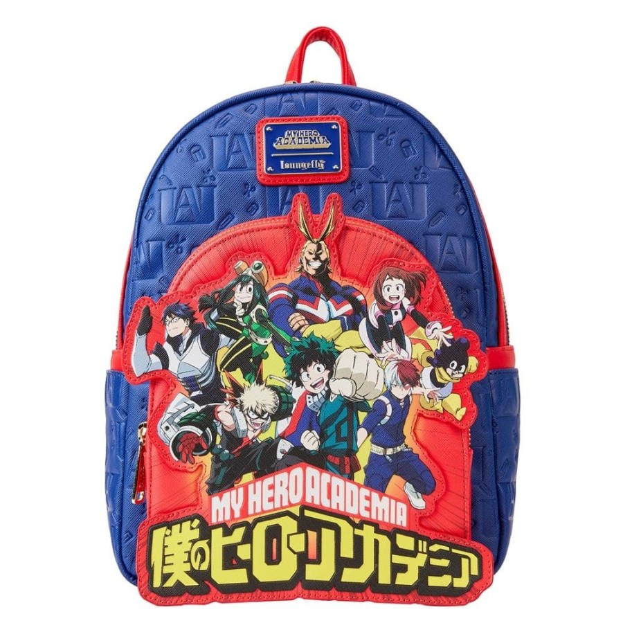 Shop Loungefly Taschen | My Hero Academia - Group Debossed Logo Rucksack: Loungefly