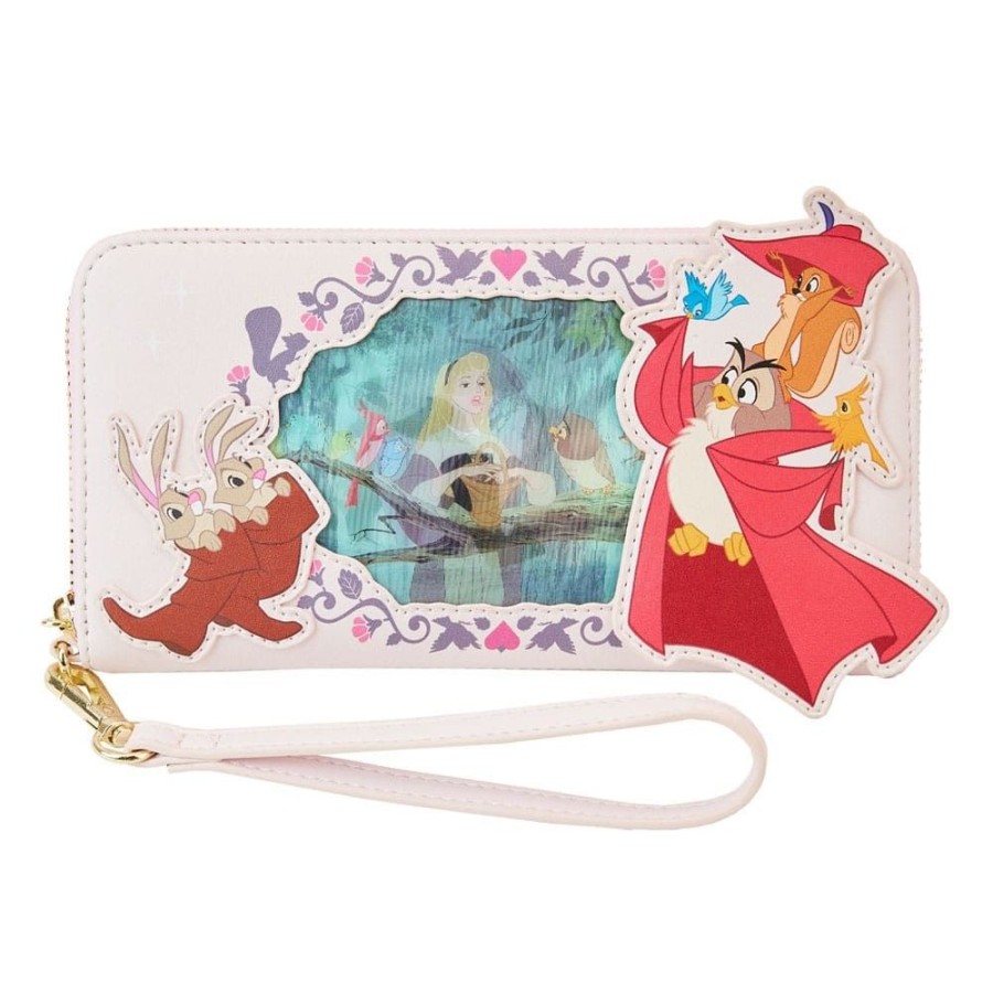 Kino & Comic Loungefly | Disney - Geldbeutel Sleeping Beauty Lenticular Princess Series Wristlet: Loungefly