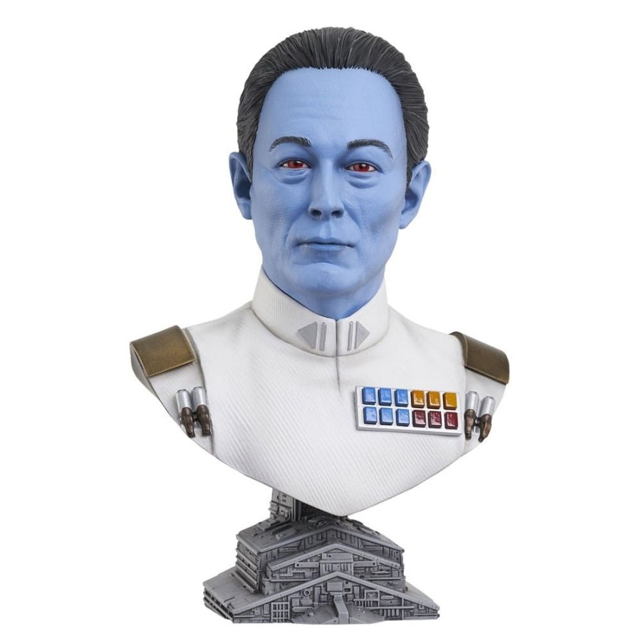 Shop Gentle Giant Premium Statuen | Star Wars: Ahsoka Legends In 3D Buste - Grand Admiral Thrawn Statue: Gentle Giant