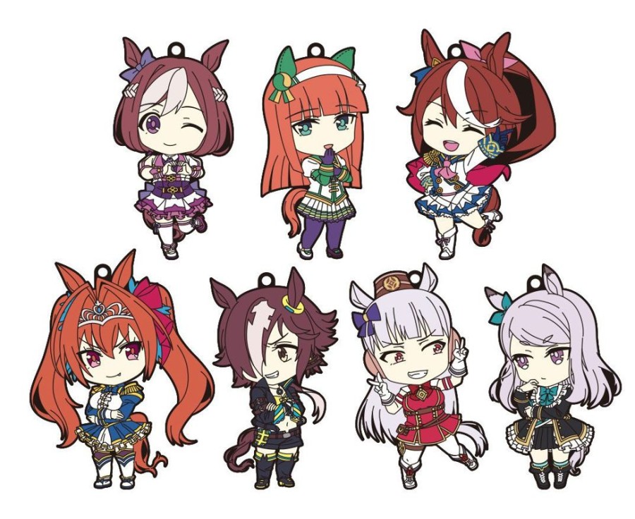 Shop Good Smile Company Schlusselanhanger | Uma Musume Pretty Derby - Nendoroid Plus Gummi-Schlusselanhanger 7Er-Pack: Good Smile Company