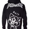 Shop Difuzed Shirts, Hoodys & Tanks | Aggretsuko - Kapuzenjacke Grose L / Motiv Sleeve Faces: Difuzed