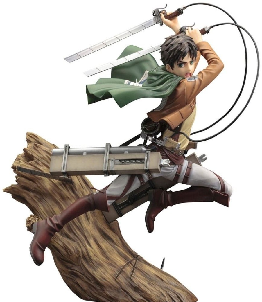 Games & Tv Kotobukiya | Attack On Titan Artfxj - Statue Eren Yeager Renewal Package Ver.: Kotobukiya