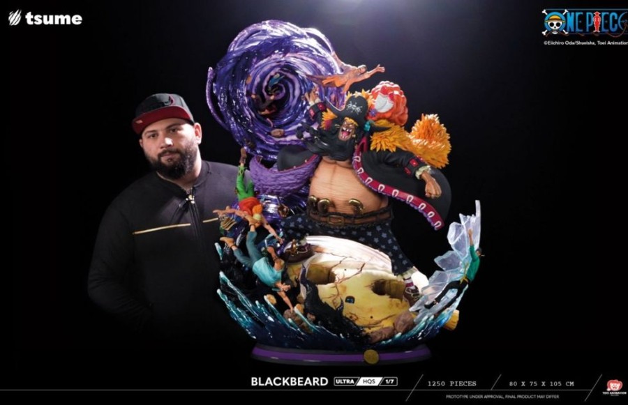 Shop Tsume Tsume Figuren & Statuen | One Piece - Black Beard Statue /Ultra Hqs: Tsume