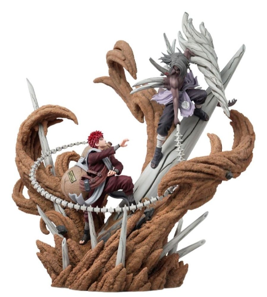 Shop HEX Collectibles Naruto | Naruto Shippuden - Gaara Vs Kimimaro Statue / Elite Dynamic: Hex Collectibles