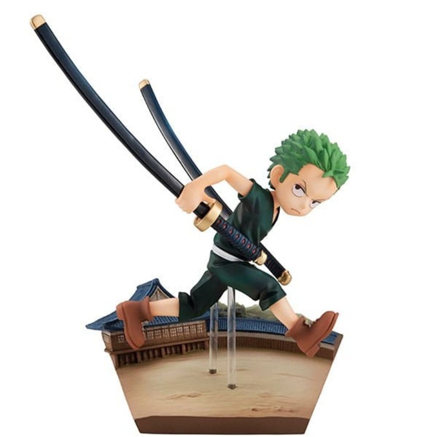 Shop MegaHouse One Piece Figuren | One Piece - Roronoa Zoro Statue / Run! Run! Run! - G.E.M. Serie: Megahouse