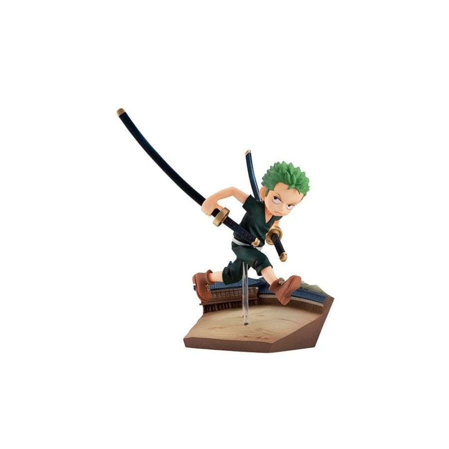 Shop MegaHouse One Piece Figuren | One Piece - Roronoa Zoro Statue / Run! Run! Run! - G.E.M. Serie: Megahouse