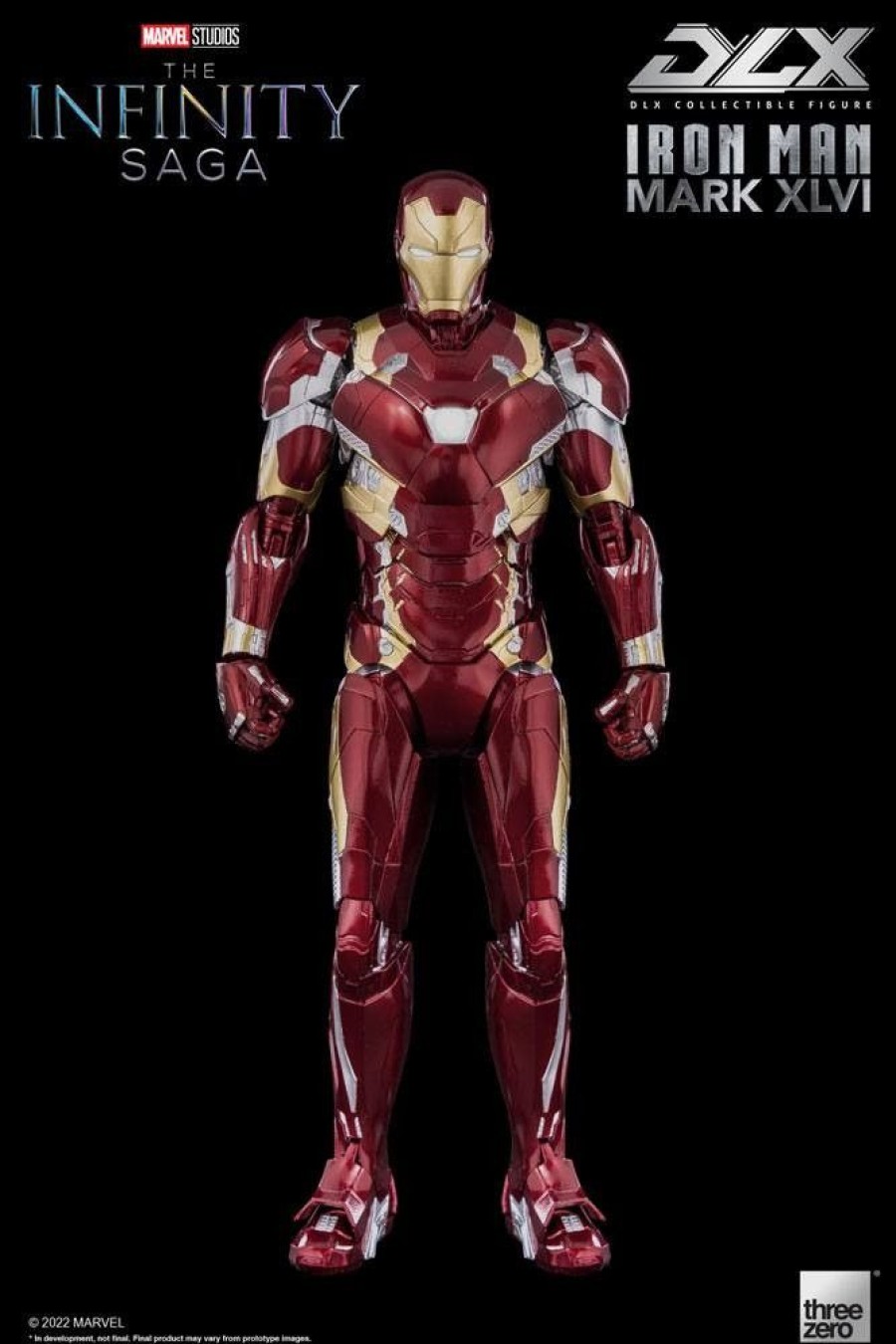 Kino & Comic ThreeZero | Avengers Infinity Saga - Iron Man Mark Xlvi Actionfigur / Dlx: Threezero