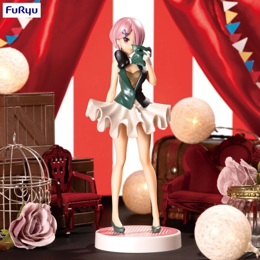 Shop Furyu Anime Prize Figuren | Re:Zero - Ram Statue / Sss - In Circus Pearl Color Ver: Furyu