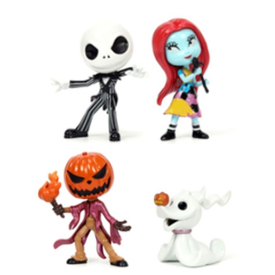 Shop Jada Toys Action Figuren | Nightmare Before Christmas - Nano Metalfigs Diecast Minifiguren 4-Er Pack: Jada Toys