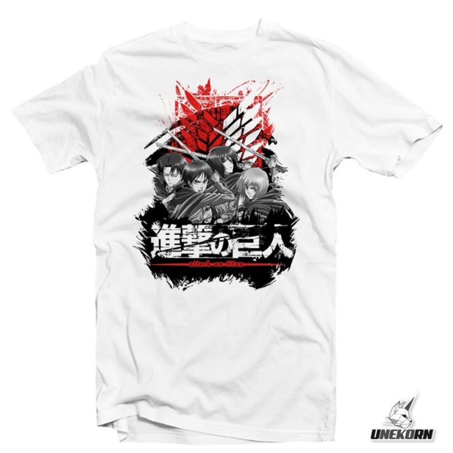 Shop Unekorn Shirts, Hoodys & Tanks | Attack On Titan - T-Shirt / Deffenders - Unisex L: Unekorn