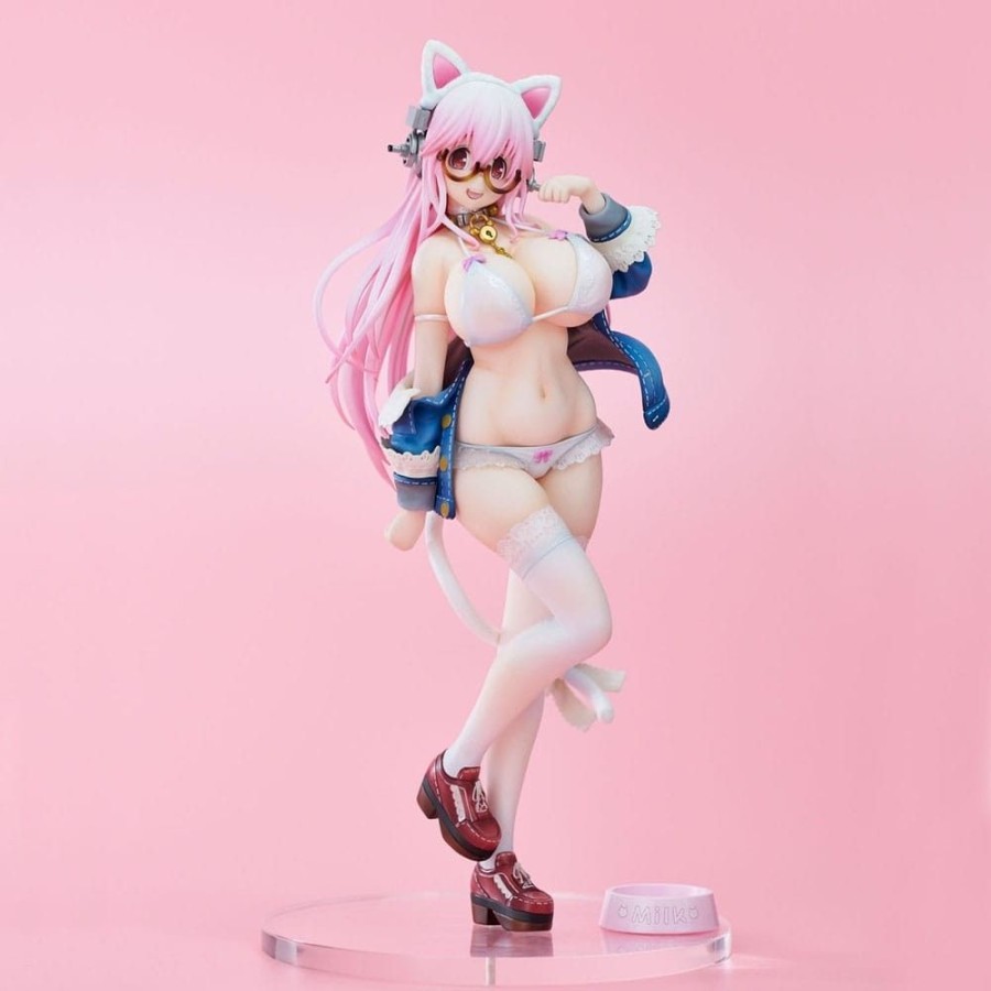 Shop Union Creative Hentai / Bikini / Dessous Figuren | Super Sonico - Super Sonico Statue / White Cat Ver.: Union Creative