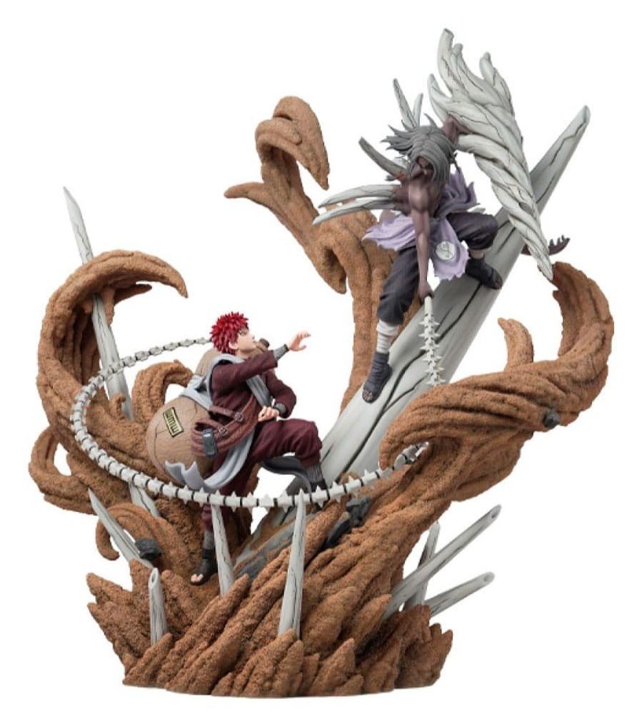 Shop HEX Collectibles Premium Statuen | Naruto Shippuden - Gaara Vs Kimimaro Statue / Elite Dynamic: Hex Collectibles