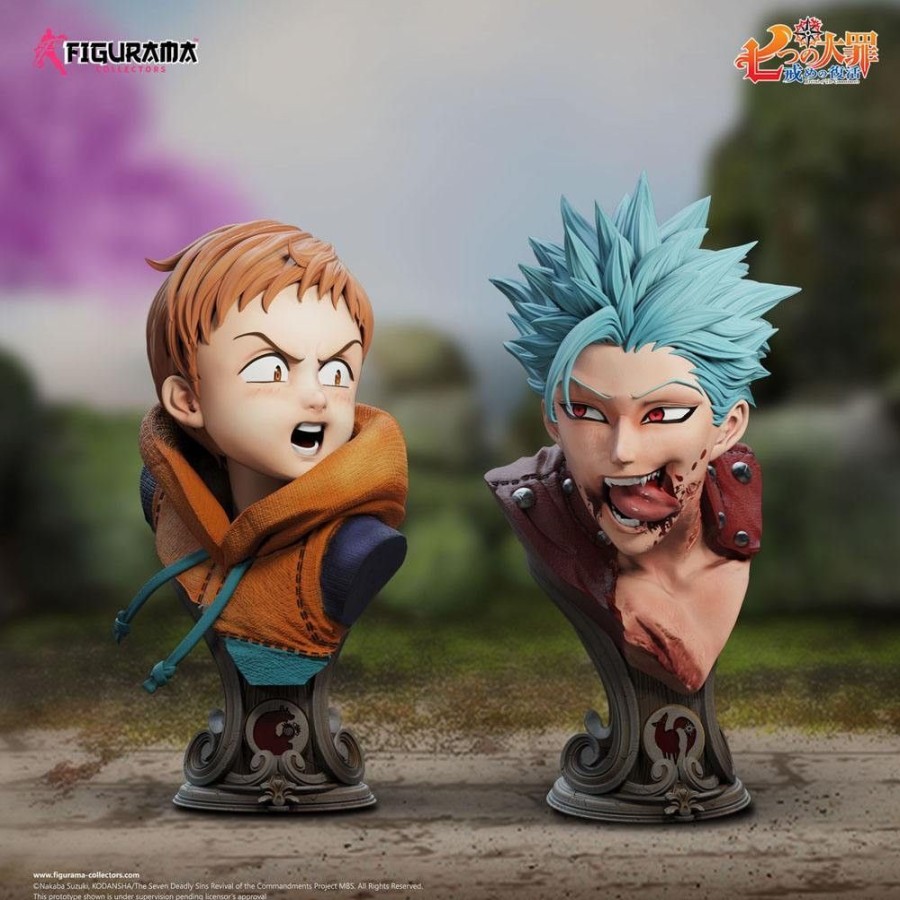 Shop Figurama Collectors Premium Statuen | Seven Deadly Sins - Ban Vs King Diorama / Elite Fandom: Figurama