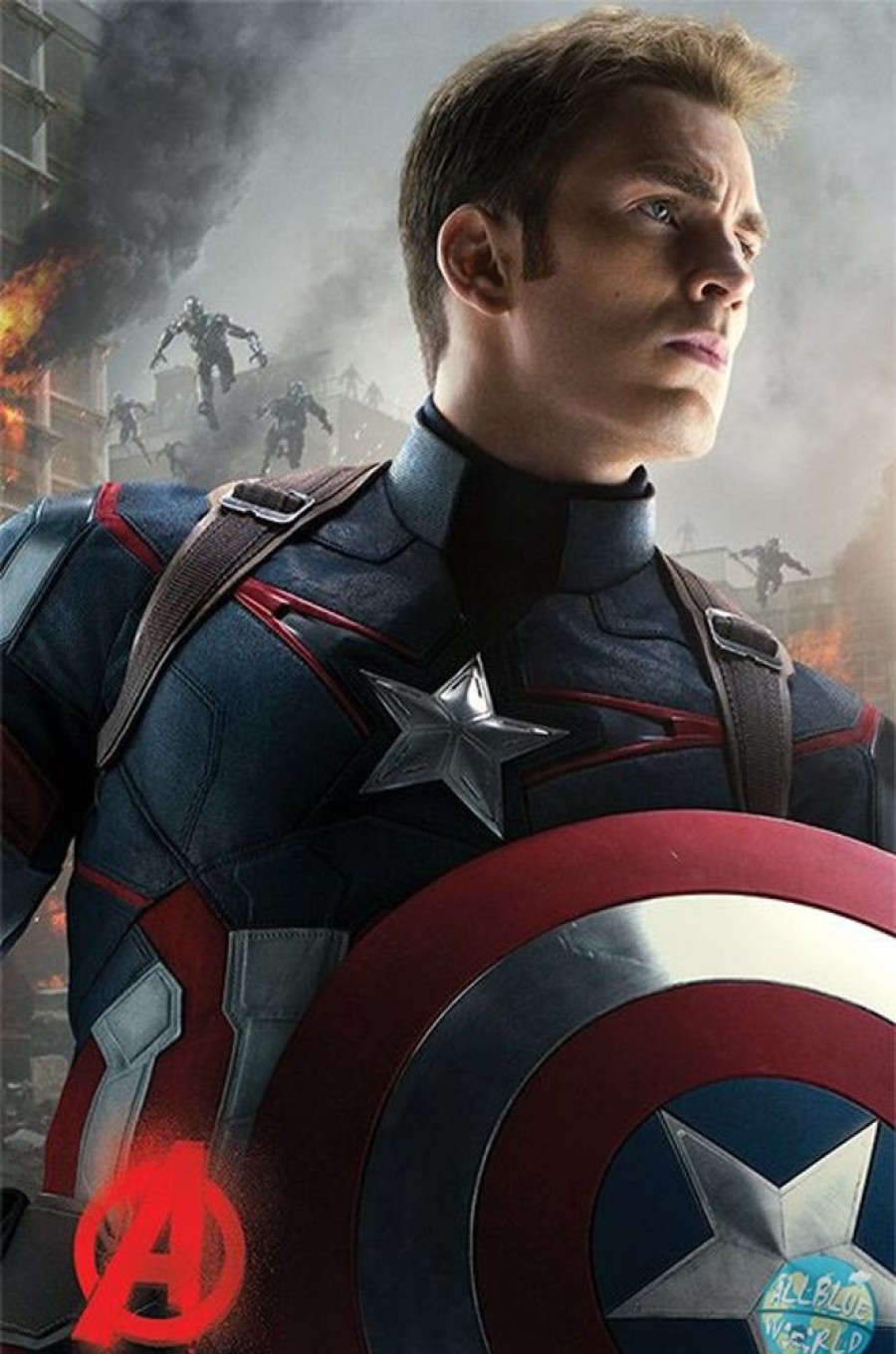 Shop Pyramide International Postkarten / Poster / Wallscrolls | Avengers Age Of Ultron Pyramide Poster Captain America 61 X 91Cm