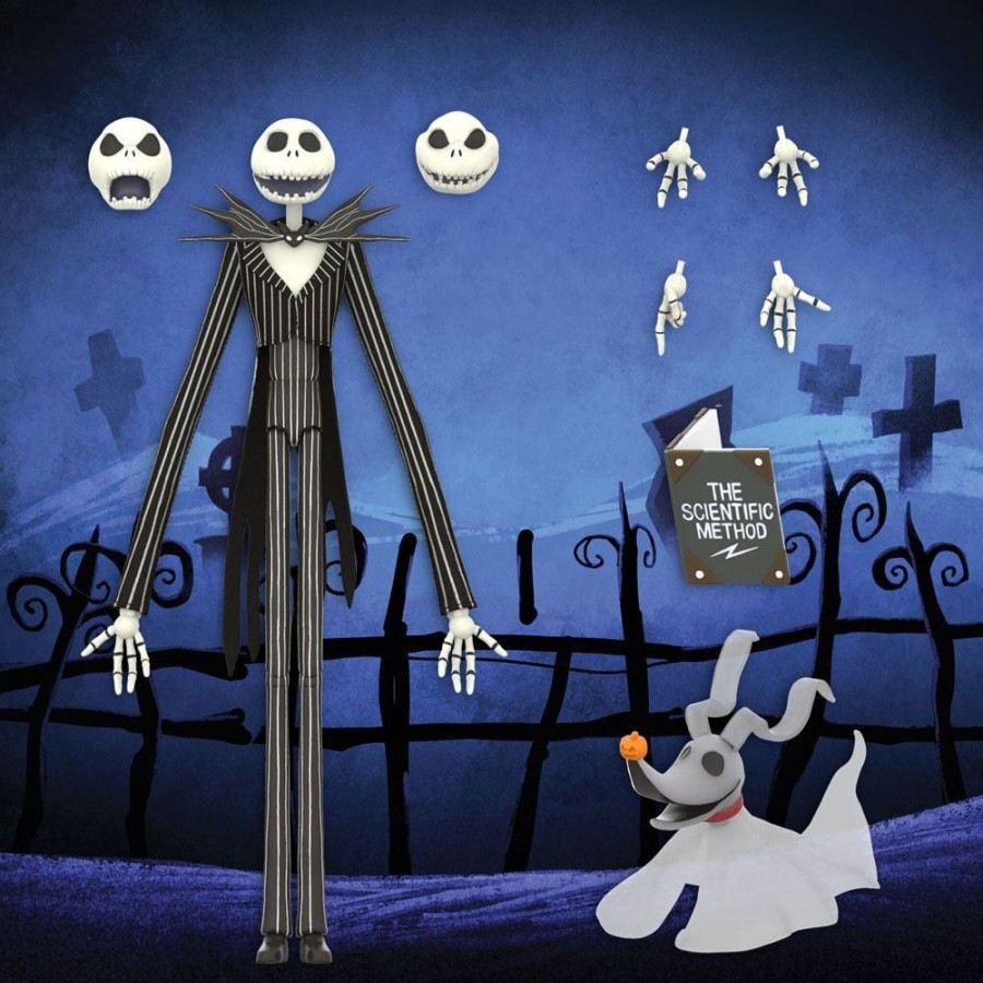 Kino & Comic Default | Nightmare Before Christmas - Jack Skellington Actionfigur / Disney Ultimates: Super 7