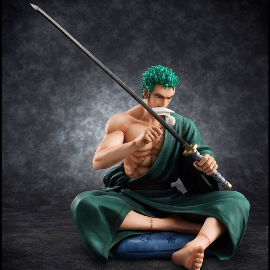 Shop MegaHouse One Piece | One Piece - Lorenor Zorro Statue - Excellent Model P.O.P. / Soc [Neuauflage]: Megahouse