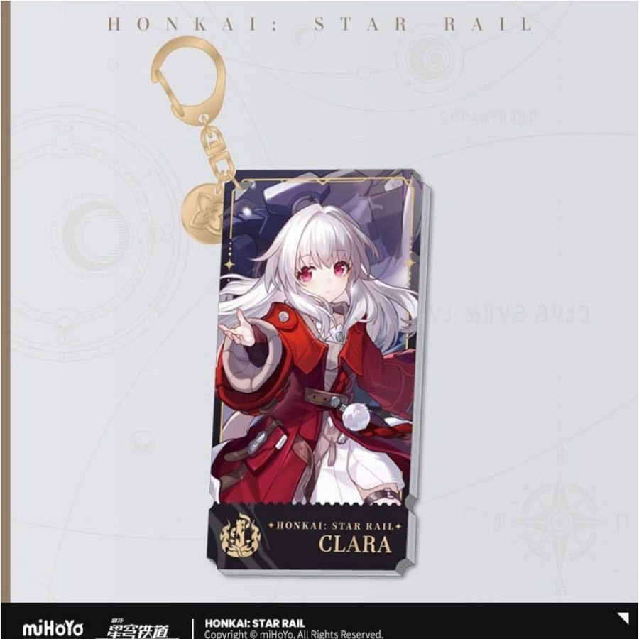 Shop MiHoYo Schlusselanhanger | Honkai: - Star Rail Light Charakter Acryl Schlusselanhanger / Clara: Mihoyo