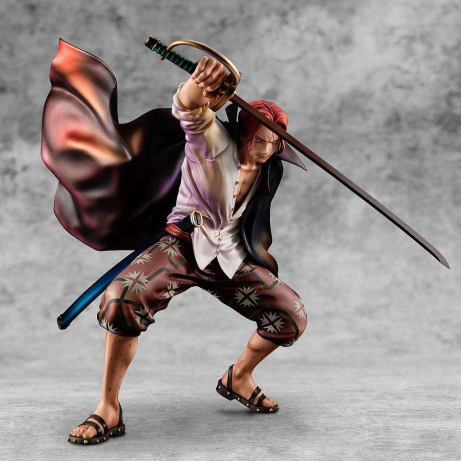 Shop MegaHouse One Piece Figuren | One Piece -Red-Haired Shanks Statue / P.O.P Playback Memories: Megahouse