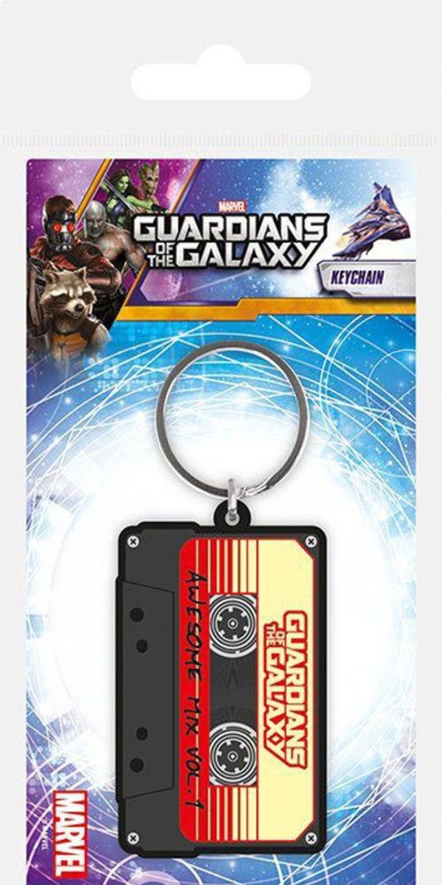 Shop Pyramide International Schlusselanhanger | Guardians Of The Galaxy - Awesome Mix Gummi-Schlusselanhanger: Pyramide