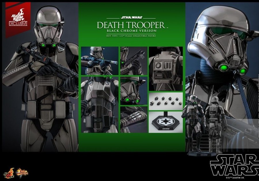 Kino & Comic Hot Toys | Star Wars - Death Trooper (Black Chrome) Actionfigur: Hot Toys