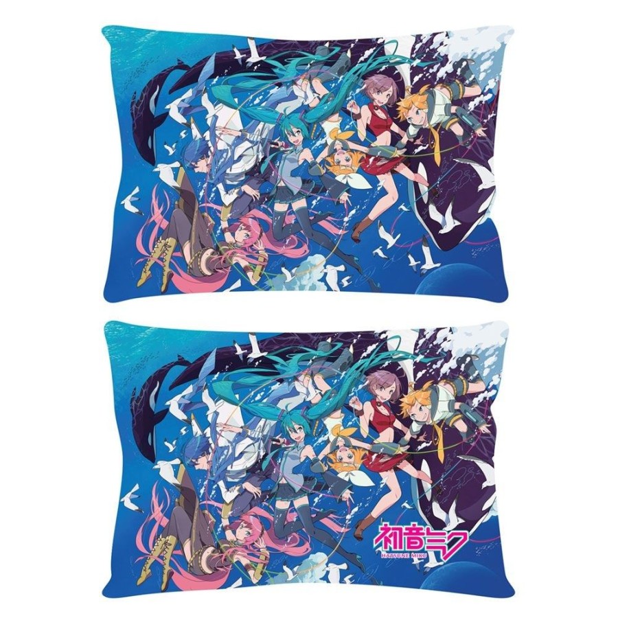 Shop POPbuddies Pluschies / Kissen | Vocaloid - Hatsune Miku Kissenbezug / Miku & Friends (Ocean) Motiv: Popbuddies