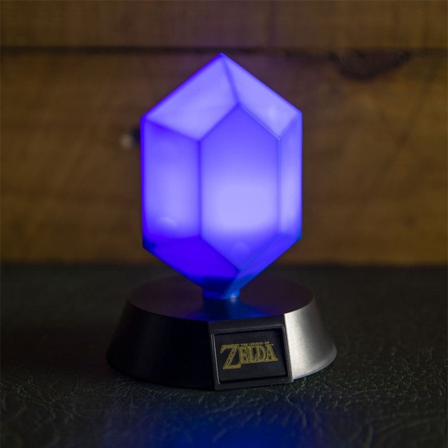 Shop Paladone Products Dekoration | Legend Of Zelda - 3D Icon Lampe / Blauer Rubin: Paladone