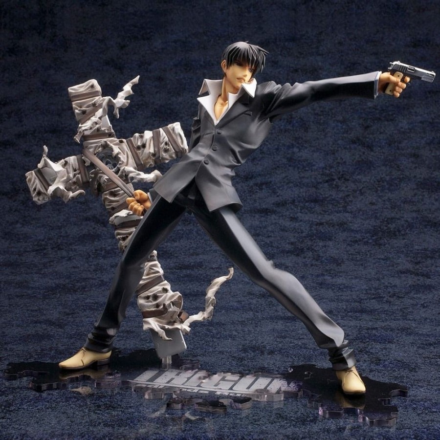 Games & Tv Kotobukiya | Trigun Badlands Rumble Artfx J - Nicholas D. Wolfwood Renewal Package Version Statue: Kotobukiya