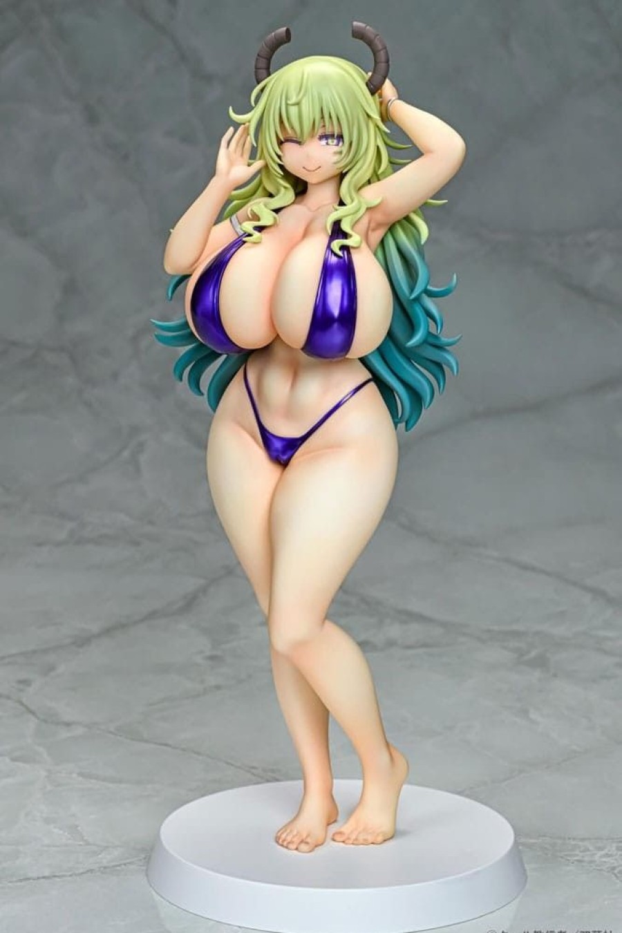 Shop Q-Six Statuen, Busten & Figuren | Miss Kobayashi'S Dragon Maid - Lucoa Statue / Bikini Style: Q-Six