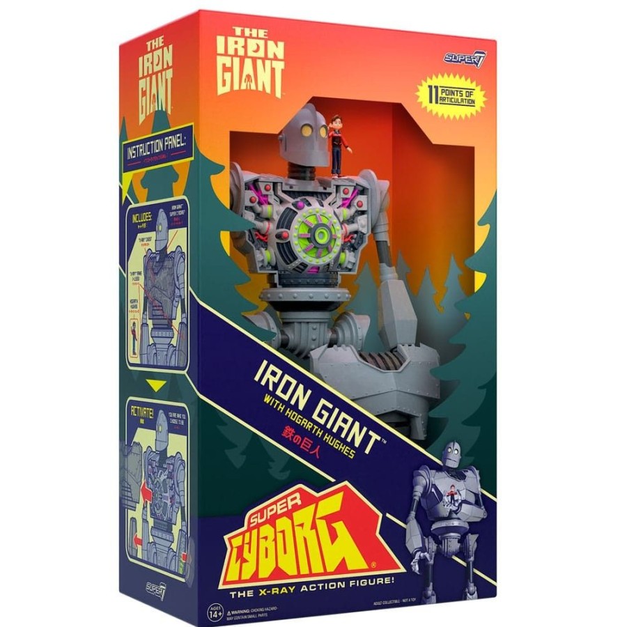 Kino & Comic Default | Der Gigant Aus Dem All - Iron Giant Actionfigur / Super Cyborg (Full Color): Super7