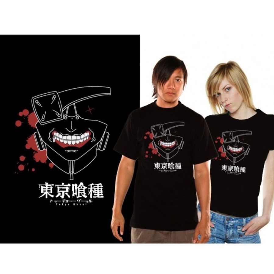 Shop Unekorn Shirts, Hoodys & Tanks | Tokyo Ghoul - T-Shirt / Keneki Mask - Unisex M: Unekorn