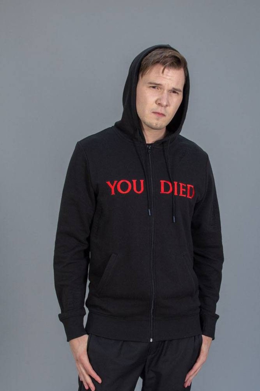 Shop Level Up Wear Shirts, Hoodys & Tanks | Dark Souls - Hoody Mit Reisverschlus / You Died - Unisex M: Level Up Wear