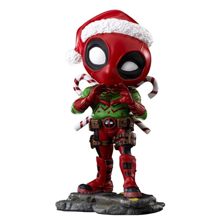 Games & Tv Iron Studios | X-Men Mini Co. - Deadpool Figur / Christmas Version: Iron Studios