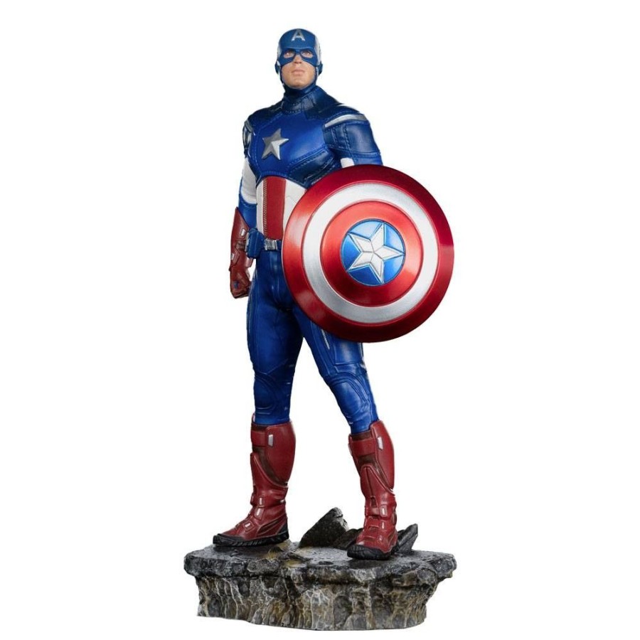 Kino & Comic Iron Studios | Marvels Avengers - Captain America Statue / Bds Art Scale - Battle Of Ny: Iron Studios