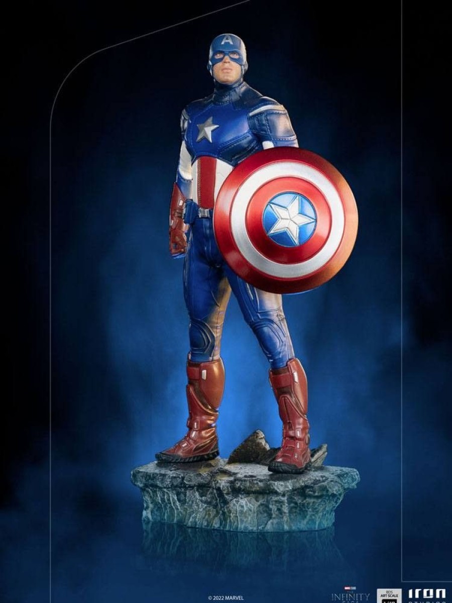 Kino & Comic Iron Studios | Marvels Avengers - Captain America Statue / Bds Art Scale - Battle Of Ny: Iron Studios