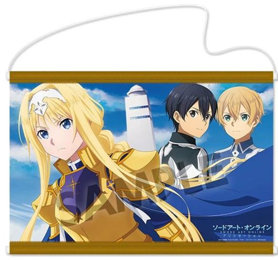 Shop Hobby Stock Postkarten / Poster / Wallscrolls | Sword Art Online - Alice & Kirito & Eugeo Wallscroll: Hobby Stock