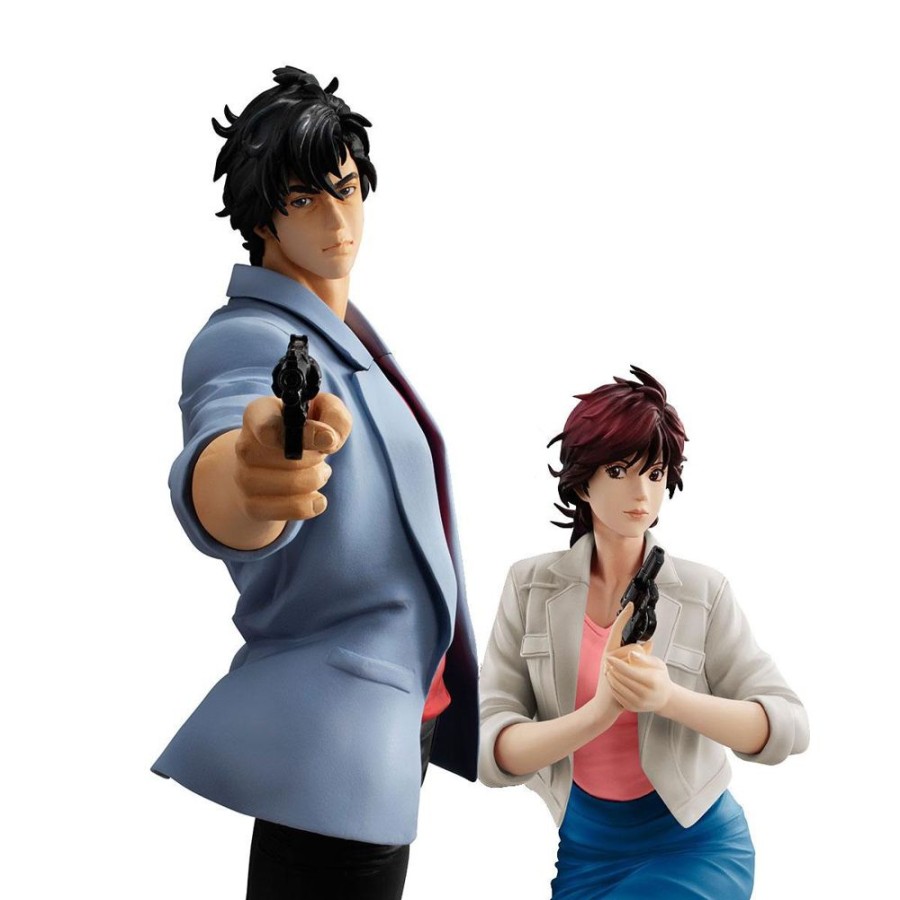 Shop MegaHouse Megahouse | City Hunter Private Eyes - Ryo Saeba & Kaori Makimura Statue / G.E.M. Series [Neuauflage]: Megahouse