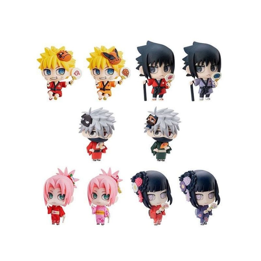 Shop MegaHouse Naruto | Naruto Shippuden - 10Er-Pack Sammelfiguren / Petit Chara Land - 10Th Anniversary Version: Megahouse