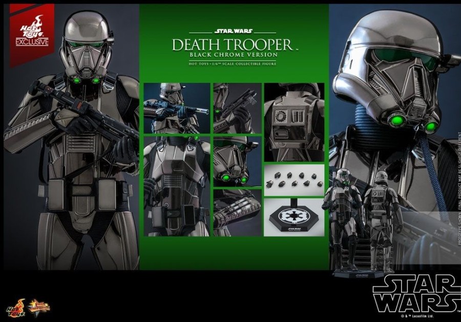 Shop Hot Toys Action Figuren | Star Wars - Death Trooper (Black Chrome) Actionfigur: Hot Toys