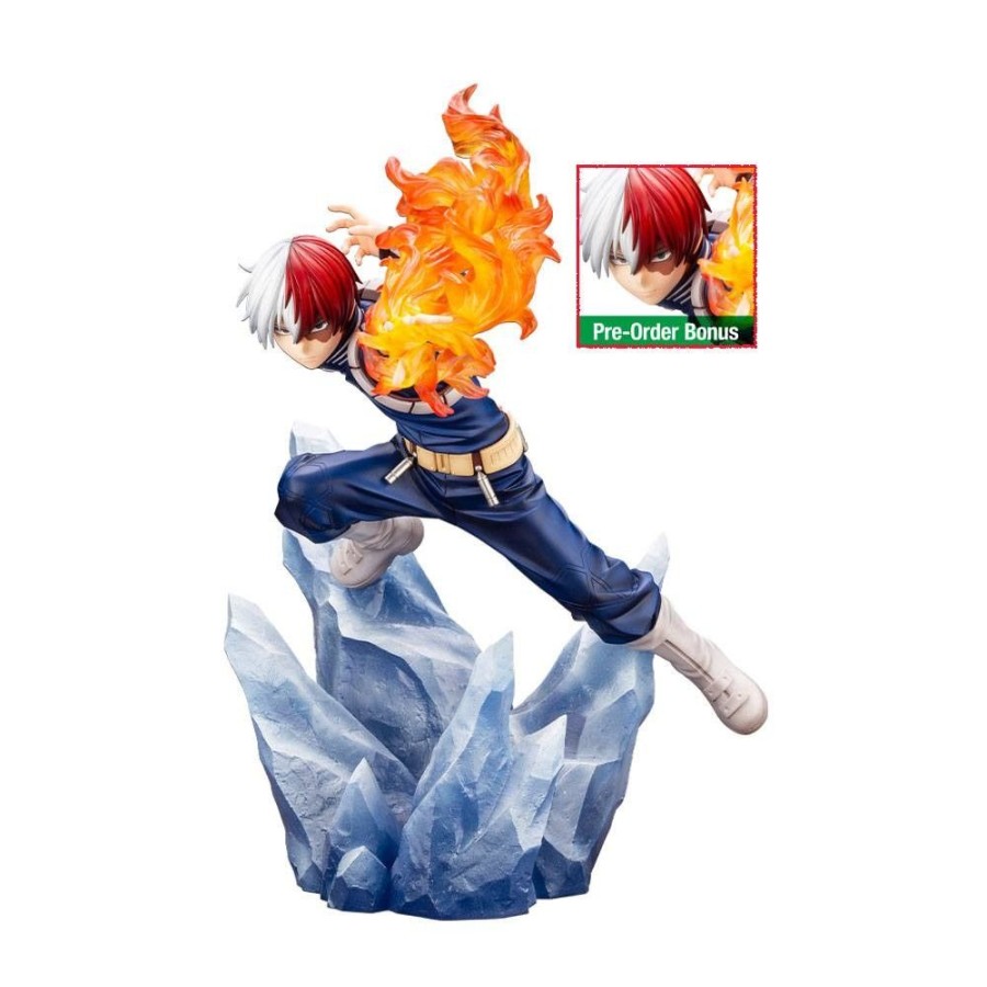 Shop Kotobukiya Statuen, Busten & Figuren | My Hero Academia - Shoto Todoroki Statue / Artfxj Version 2 - Bonus Edition: Kotobukiya