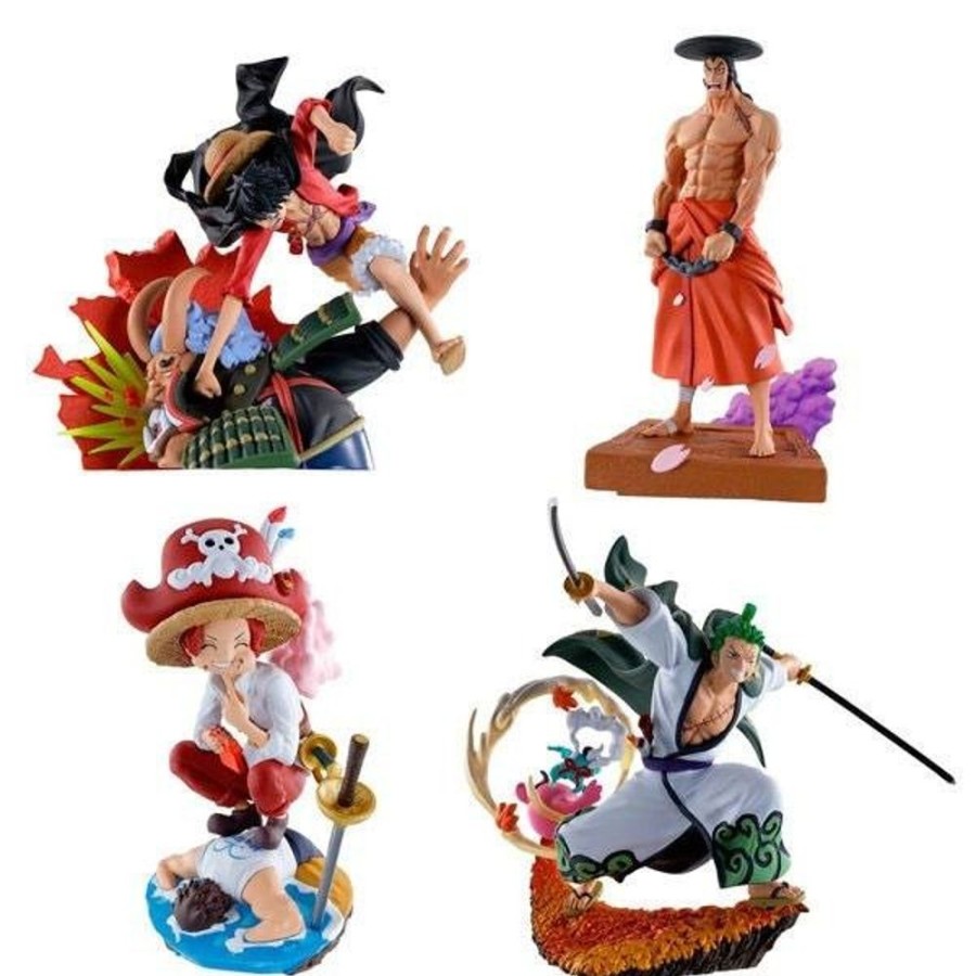 Shop MegaHouse One Piece Figuren | One Piece - Minifiguren 4Er-Set / Log Box - Re: Birth Wanokuni Vol. 3: Megahouse