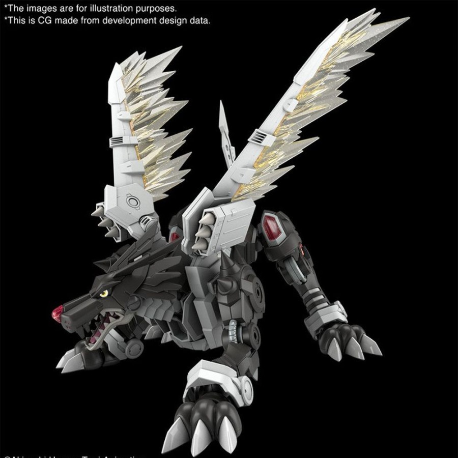 Shop Bandai Spirits Modelle / Kits | Digimon - Metal Garurumon Model-Kit / Figure-Rise Standard Amplified - Black Version: Bandai Spirits