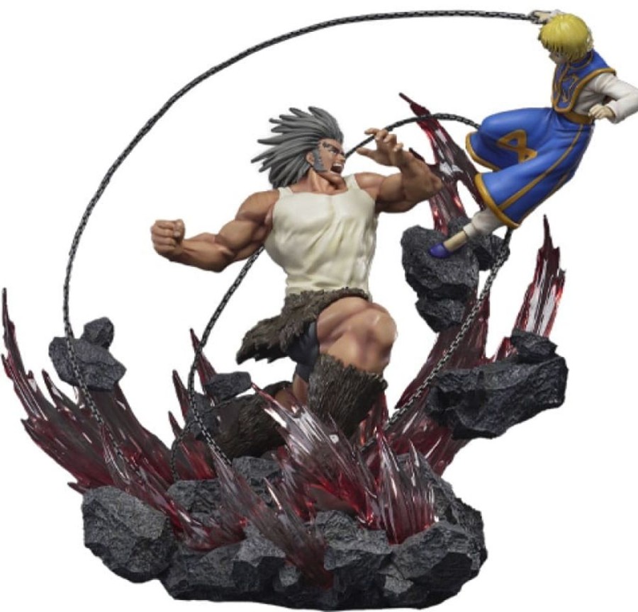 Shop Hex Collectibles Giant Size Figuren | Hunter X Hunter - Kurapika Vs Uvogin Statue / Elite Dynamic: Hex Collectibles