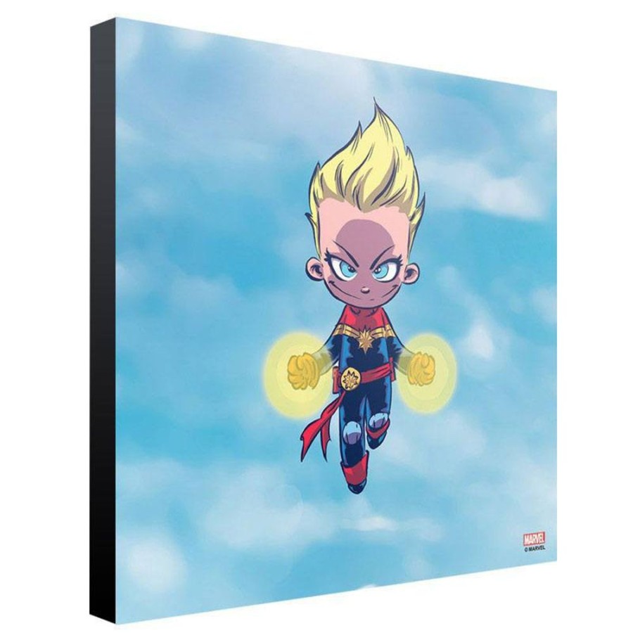 Shop Semic Postkarten / Poster / Wallscrolls | Marvel - Captain Marvel - Holzdruck: Semic